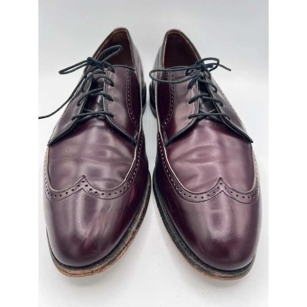 Allen Edmonds Richmond Wingtip Oxfords Mens‎ 11 D Burgundy Leather Made In USA